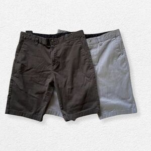 2 Pairs Stretch VOLCOM Frickin Chino Shorts Mens Casual Outdoor Acadamia Casual